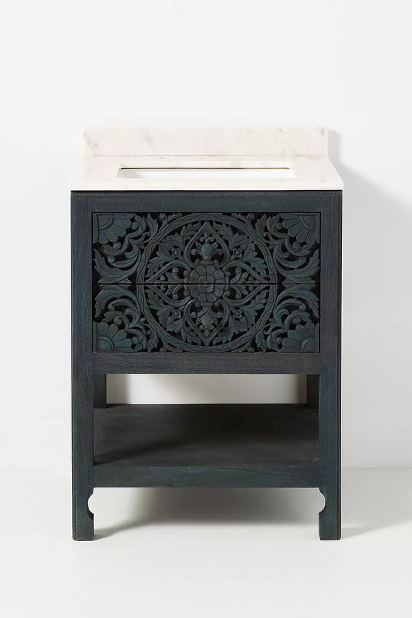 Lombok Hand Carved solid wooden Vanity